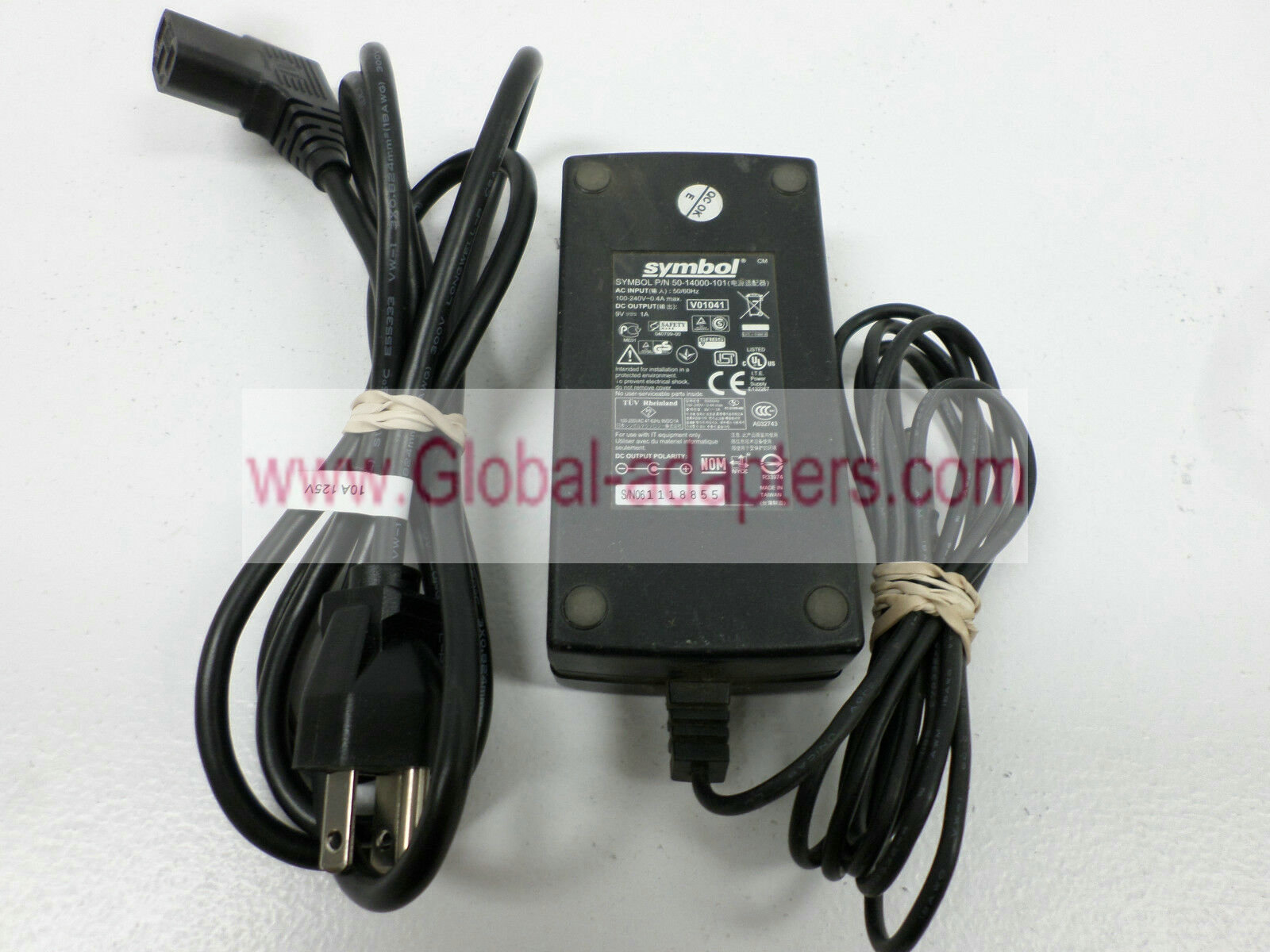 New Symbol 9V 1A 50-14000-101 AC Adapter with Power Cord - Click Image to Close